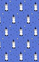 Journal Notebook Cute Little Unicorns Pattern 8: 110 Page Plain Blank Journal For Drawing, Writing, Doodling In Portable 6 x 9 Size.(40 Wordworthy Series Unlined)
