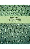 Hexagonal Graph Paper Notebook: Graph Paper Work Book Suitable for Design Game Mapping Knitting and Quilting