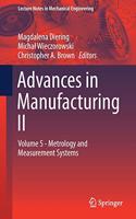 Advances in Manufacturing II