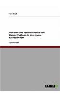 Probleme und Besonderheiten von Standortfaktoren in den neuen Bundesländern