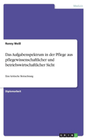 Aufgabenspektrum in der Pflege aus pflegewissenschaftlicher und betriebswirtschaftlicher Sicht