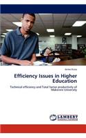 Efficiency Issues in Higher Education