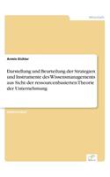 Darstellung und Beurteilung der Strategien und Instrumente des Wissensmanagements aus Sicht der ressourcenbasierten Theorie der Unternehmung