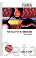One Day in September: (English)