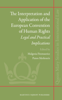 Interpretation and Application of the European Convention of Human Rights