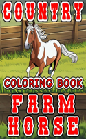 Country Coloring Book - Farm Horse