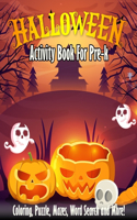 Halloween Activity Book For Pre-k