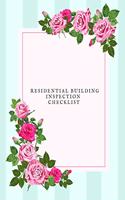 Residential Building Inspection Checklist: Property Inspection Checklist Guide Inspection & Maintenance Record Notebook Safety & Routine Check Logbook Journal Activity Register For Office, Sc