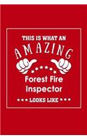 This is What an Amazing Forest Fire Inspector Look Like: Appreciation Gift Journal for Employee, Coworker or Boss