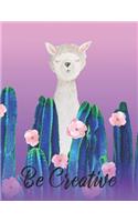 Creative Notebook - Two -: Cute fun llama write and draw notebook for the creative in you(2 Creative Notebook)