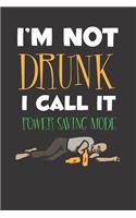 Alcohol Drinking Drunk Notebook Journal