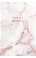 Bullet Journal: Pink and White Grey Marble - Dot Grid Bullet Journal Notebook, Gift for Women and Teen Girls (6 x 9 - 120 pages)
