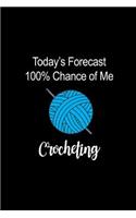 Today's Forecast 100% Chance of Me Crocheting