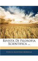Rivista Di Filosofia Scientifica ...