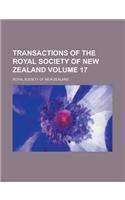 Transactions of the Royal Society of New Zealand Volume 17