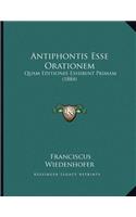 Antiphontis Esse Orationem