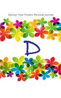 Spring Time Flowers Personal Journal - D