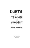 Duets for Teacher and Student