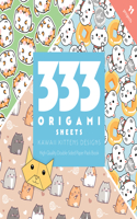 333 Origami Sheets Kawaii Kittens Designs