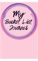 My Bucket List Journal
