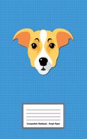 Composition Notebook - Graph Paper: Blue Jack Russell Terrier Dog - 109 pages 8.5"x11" - White Blank 5x5 Exercise Book - School Subject - Gift For Kids Teenager Adult Teacher Student -