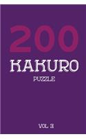 200 Kakuro Puzzle Vol 3