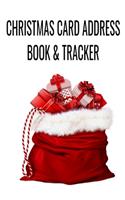 Christmas Card Address Book & Tracker: 6" x 9" Record Book Organizer for Holiday Cards Sent and Received - Santa Bag Cover - 157 Pages