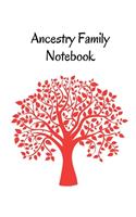 Ancestry Family Notebook: Family Tracker Workbook To Record Your Family's History Genealogy and Memories Red