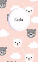 Carla: Ruled Travel Diary Notebook or Journey Journal - Lined Trip Pocketbook for Men and Women with Lines