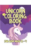 Unicorn Coloring Book for Kids Ages 2-4