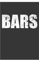 Bars Notebook: Lined Journal, 120 Pages, 6 x 9, Affordable Gift Journal Matte Finish