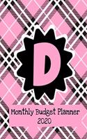 Monthly Budget Planner 2020: Income & Expenses Tracker