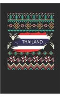 Ugly Christmas - Thailand: Blank Lined Notebook / Journal (6 X 9 -120 Pages) - Ugly Christmas Gift Idea