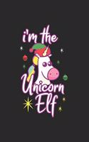 Christmas Unicorn Elf Notebook