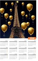 paris eiffel tower 2020 calendar creative blank journal: paris 2020 calender creative blank journal