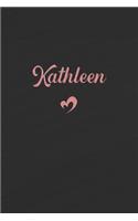 Kathleen: Personalized Blank Lined Journal