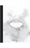 Composition Notebook: College Ruled School Notebooks, Subject Daily Journal Notebook: 120 Lined Pages (8 X 10 In.): Abstract Black Background Cover