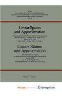 Linear Spaces and Approximation / Lineare Raume und Approximation