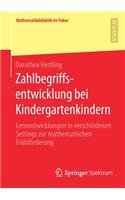 Zahlbegriffsentwicklung Bei Kindergartenkindern