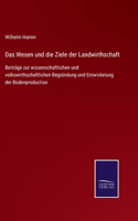 Wesen und die Ziele der Landwirthschaft