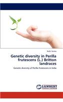 Genetic diversity in Perilla frutescens (L.) Britton landraces