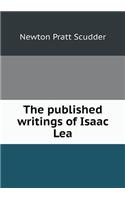 The Published Writings of Isaac Lea