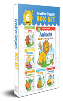 Colouring Books Super Boxset: Pack of 6 Crayon Copy Colour Books for Kids