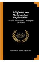 Paläphatus Von Unglaublichen Begebenheiten