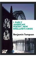New England's Crisis
