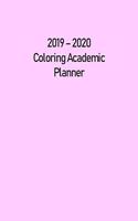 2019 - 2020 Coloring Academic Planner