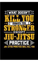 What doesn't kill you makes you stronger except Jiu-Jitsu practice Jiu-Jitsu practice will kill you