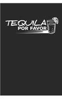 Tequila por Favor: Lined Journal Lined Notebook 6x9 110 Pages Ruled