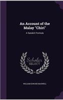 An Account of the Malay Chiri