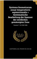 Systema Geometrarum zonae temperatioris septentrionalis = Systematische Bearbeitung der Spanner der nördlichen gemässigten Zone; Volumen T. 5-8 1892-1896